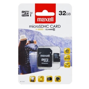 Maxell X Series Micro SDHC med adapter 32GB
