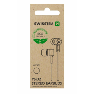SWISSTEN EARBUDS WHITE (ECO PACK)