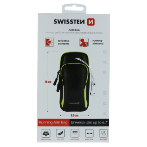 SWISSTEN Universal Sport armväska med Reflex