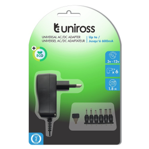 Uniross Universal Adapter 600mA 7,2 W
