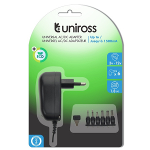 Uniross Universal Adapter 1500mA 18 W