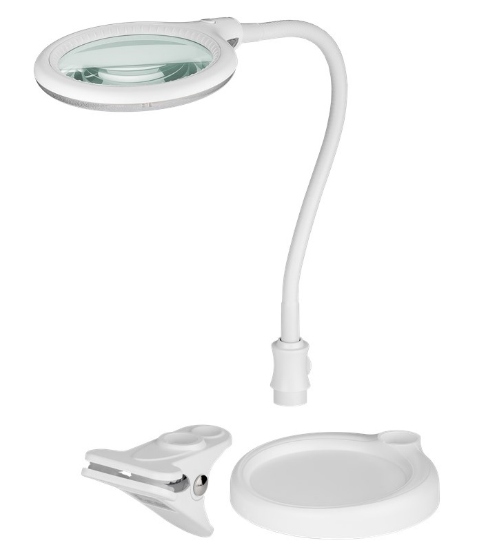 Goobay LED-Förstoringslampa med bas och klämma, 6 W - Bild 2