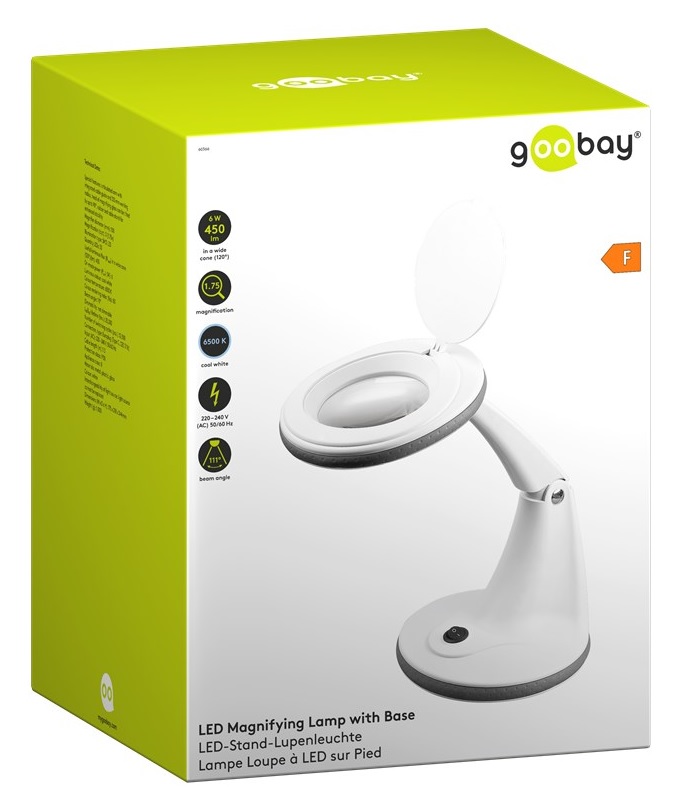 Goobay LED-Förstoringslampa med bas, 6 W