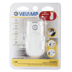 Velamp Nödljuslampa med sensor, 40 lm