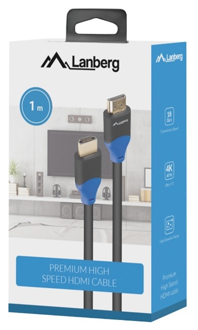 Lanberg HDMI Kabel 1m Premium High Speed