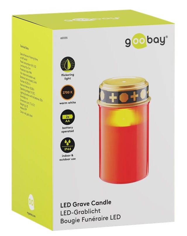 Goobay LED-gravlykta, röd