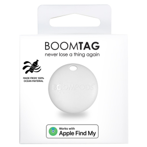 Boompods Ocean Plastic Boomtag - White