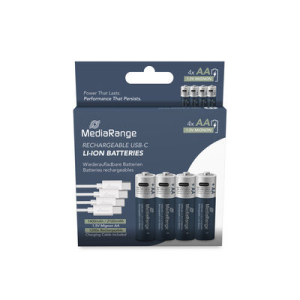 MediaRange Laddbara AA/LR6 4p USB-C